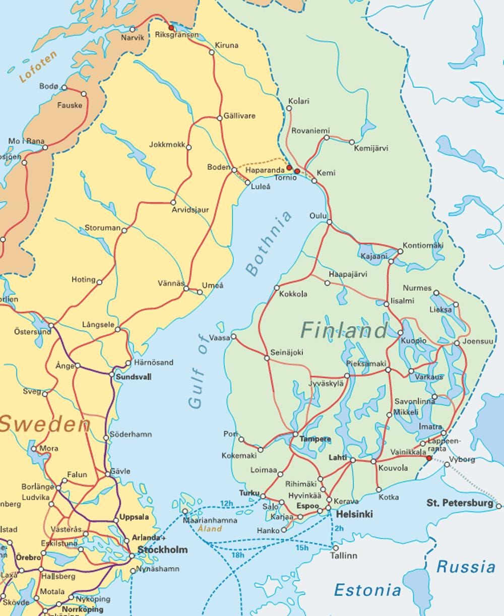 Finnland lest kort