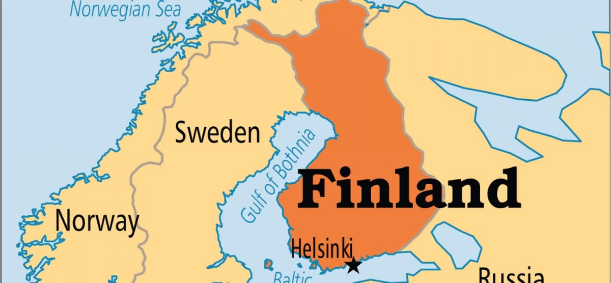 Kort af Finnland