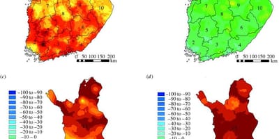 Kort af Finnlandi loftslag