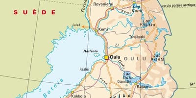 Kort af Finnlandi national garður