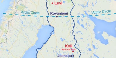Helsinki kort Finnlandi